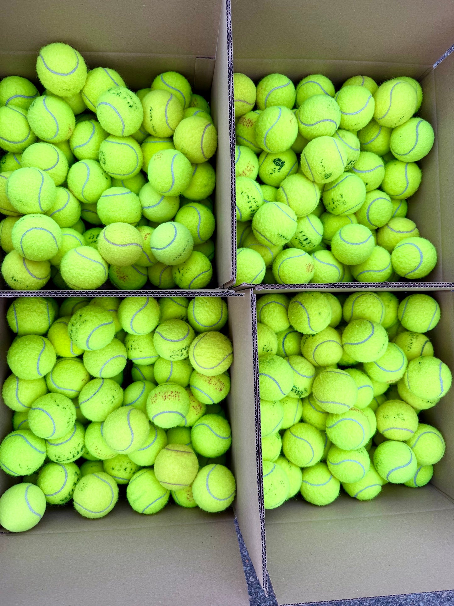 100x Tennis Balls in Good Condition β Well-Known Brands at a Reduced Price